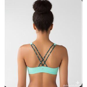 Like New Lululemon Free To Be Sports Yoga Bra Menthol Forage Luxtreme 4